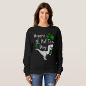 Happy St Pat Trex Day T Shirt Dinosaur St Patrick (Voorkant volledig)