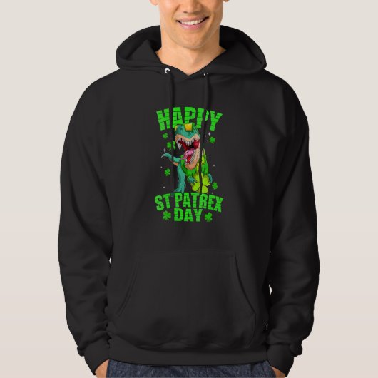 Happy St Patrex Day Funny St Patrick Day Cute T R Hoodie (Voorkant)
