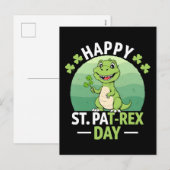 Happy st patrex day st patricks day quote vector  feestdagenkaart (Voorkant / Achterkant)