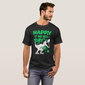 Happy St PaTRex Dinosaur Saint Patrick's Day Boys  T-shirt (Voorkant volledig)