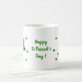 Happy St Patri Minimalist Cute Coffee Mok (Center)
