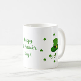 Happy St Patri Minimalist Cute Coffee Mok
