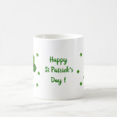 Happy St Patri Minimalist Cute Coffee Mok (Center)
