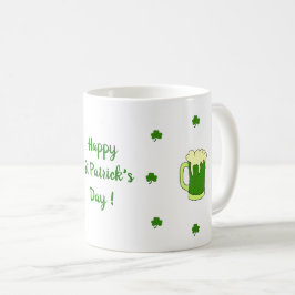 Happy St Patri Minimalist Cute Coffee Mok