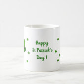 Happy St Patri Minimalist Cute Coffee Mok (Center)