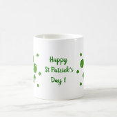 Happy St Patri Minimalist Cute Coffee Mok (Center)