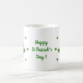 Happy St Patri Minimalist Cute Coffee Mok (Center)