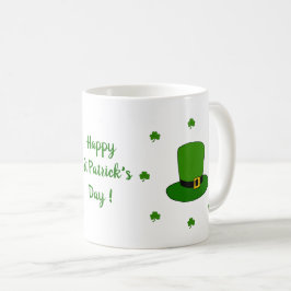Happy St Patri Minimalist Cute Coffee Mok