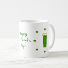 Happy St Patri Minimalist Cute Coffee Mok