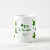 Happy St Patri Minimalist Cute Coffee Mok (Center)