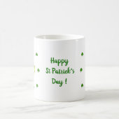 Happy St Patri Minimalist Cute Coffee Mok (Center)