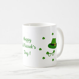 Happy St Patri Minimalist Cute Coffee Mok