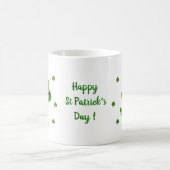 Happy St Patri Minimalist Cute Coffee Mok (Center)