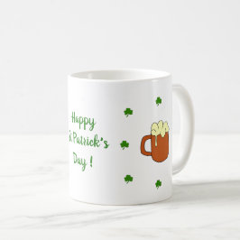 Happy St Patri Minimalist Cute Coffee Mok