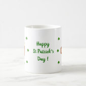 Happy St Patri Minimalist Cute Coffee Mok (Center)