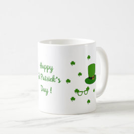 Happy St Patri Minimalist Cute Koffiemok