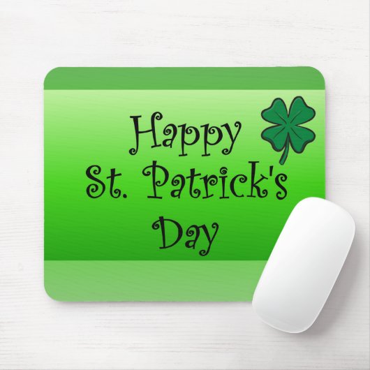 Happy St. Patrick's Day Muismat (Met muis)