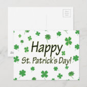 Happy St Patrick Day Briefkaart (Voorkant / Achterkant)