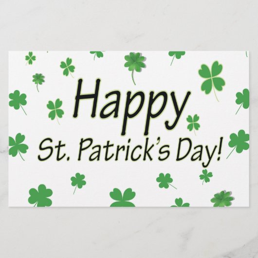 Happy St Patrick Day Briefpapier (Voorkant)