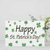 Happy St Patrick Day Briefpapier (Staand voorkant)
