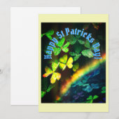 Happy St Patrick Day Feestdagenkaart (Voorkant / Achterkant)