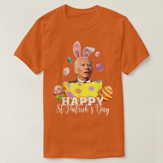Happy St Patrick Day Funny Joe Biden Easter Holida T-shirt (Design voorkant)