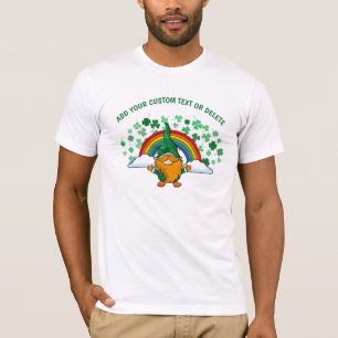 Happy St. Patrick Day Gnomest regenboog klaver T-shirt