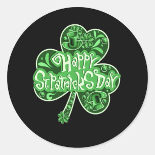 Happy St Patrick Day Ronde Sticker