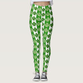 Happy St. Patrick' Day Shamrocks Leggings (Voorkant)
