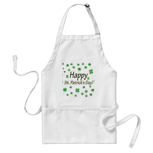 Happy St Patrick Day Standaard Schort (Voorkant)
