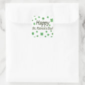 Happy St Patrick Day Vierkante Sticker (Tas)