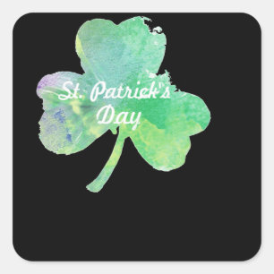 Happy St Patrick Day Vierkante Sticker