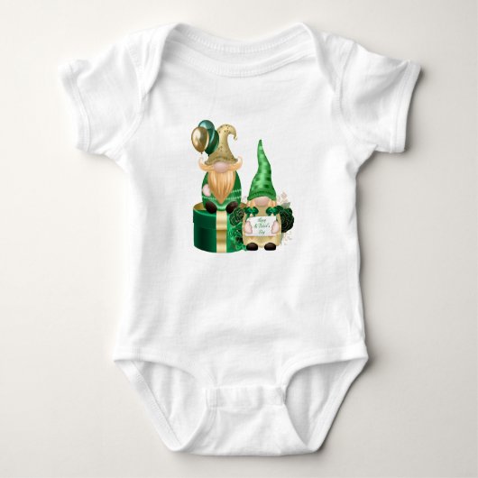Happy St. Patrick Gnomes Romper (Voorkant)