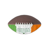 Happy St. Patrick Irish Blessing Flag Shamrock American Football (Voorkant)