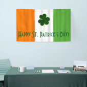 Happy St. Patrick Irish Colors Shamrock Banner (Beurs)