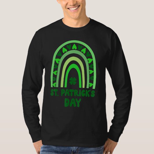Happy St Patrick S Day 2022 Regenboog Vier Plezier T-shirt (Voorkant)