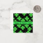 Happy st Patrick’s day cards, cute, stock up! Note Notitiekaartje (Voorkant / Achterkant in situ)