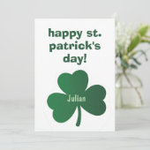 Happy St. Patrick’s Day Classic Irish Celebratio Feestdagenkaart (Staand voorkant)