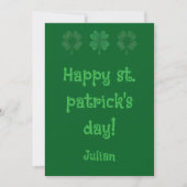 Happy St. Patrick’s Day – Classic Irish Feestdagenkaart (Voorkant)