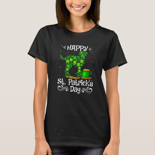 Happy St Patrick S Day Dalmatian Dogs Shamrock Cos T-shirt (Voorkant)