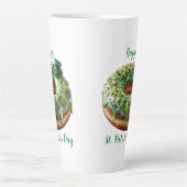 Happy St. Patrick’s Day Donut with Leprechaun Hat Latte Mok (Voorkant)