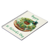 Happy St. Patrick’s Day Donut with Leprechaun Hat Notitieboek (Linkerzijde)