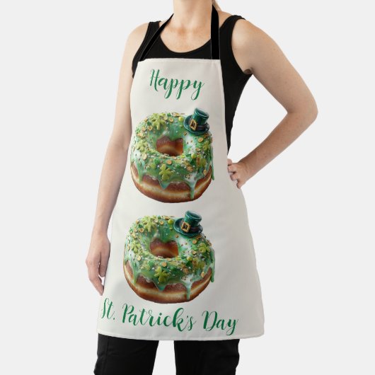 Happy St. Patrick’s Day Donut with Leprechaun Hat Schort (Insitu)