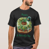Happy St. Patrick’s Day Donut with Leprechaun Hat T-shirt (Voorkant)