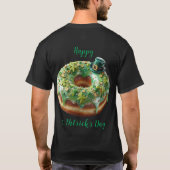Happy St. Patrick’s Day Donut with Leprechaun Hat T-shirt (Achterkant)