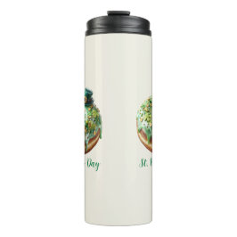 Happy St. Patrick’s Day Donut with Leprechaun Hat Thermosbeker