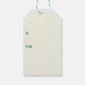 Happy St. Patrick’s Day Elegant Shamrock Cadeaulabel (Achterkant)