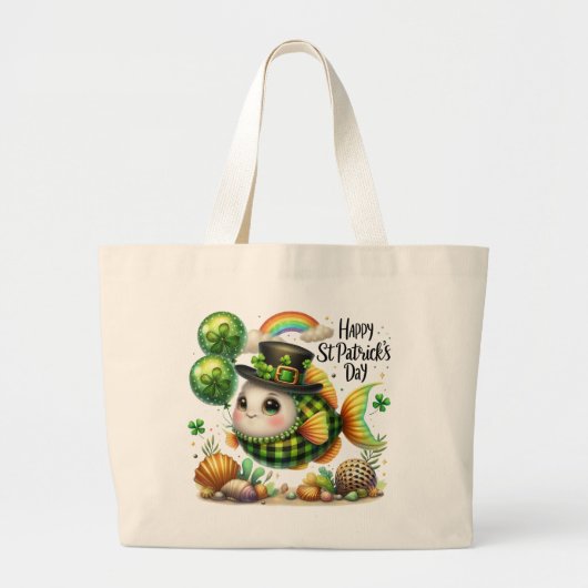 Happy St. Patrick’s Day Fish Tote Bag (Voorkant)