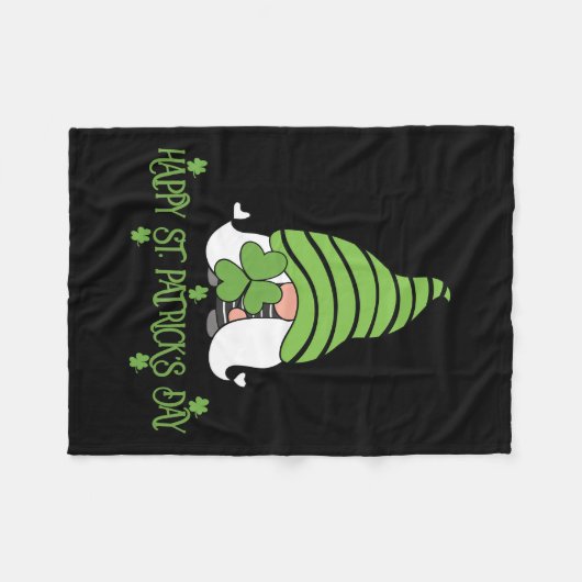 Happy St Patrick S Day Fleece Deken (Voorkant (Horizontaal))