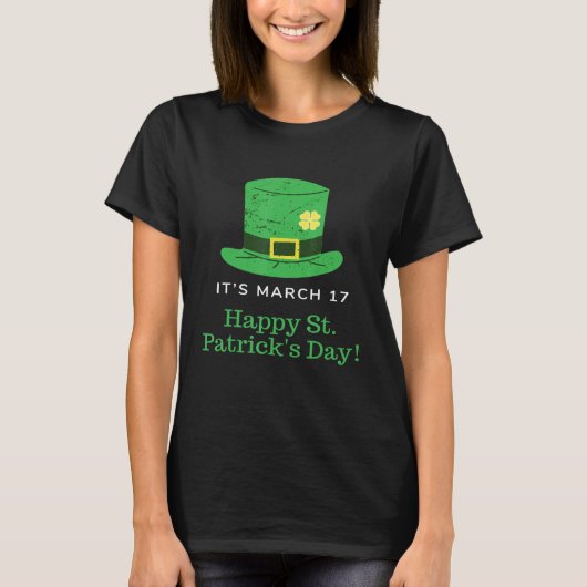 Happy St Patrick S Day Funny Saint Patrick Irish G T-shirt (Voorkant)